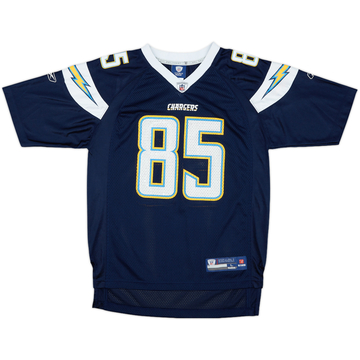2008-11 San Diego Chargers Gates #85 Reebok On FIeld Home Jersey - 9/10 - (L.Boys)