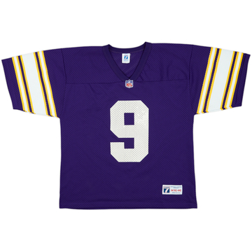1993 Minnesota Vikings McMahon #9 Logo 7 Home Jersey - 8/10 - (M)