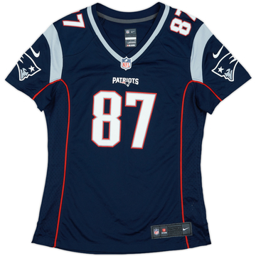2012-18 New England Patriots Gronkowski #87 Nike Game Home Jersey Womens - 8/10 - (S)