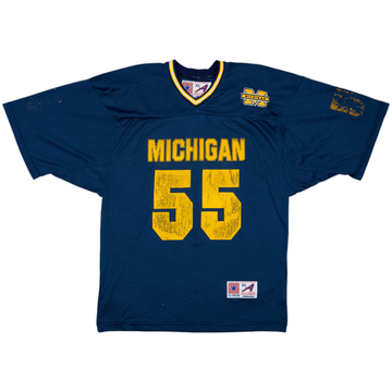 1990s Michigan Wolverines #55 U.S. College Home Jersey - 5/10 - (XL)