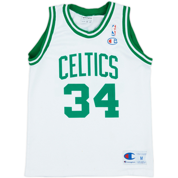 1998-06 Boston Celtics Pierce #34 Champion Home Jersey - 6/10 - (M.Boys)