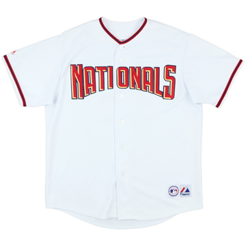 2008 Washington Nationals #08 Majestic Home Jersey - 8/10 - (XL)