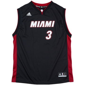 2014-16 Miami Heat Wade #3 adidas Away Jersey - 9/10 - (XL.Boys)