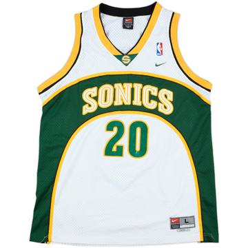 2001-03 Seattle Supersonics Payton #20 Nike Swingman Home Jersey - 7/10 - (L)