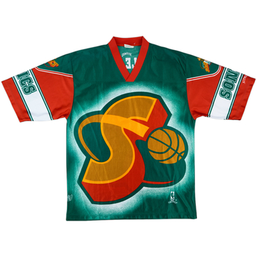 1995-96 Seattle Supersonics Nutmeg Fanimation Tee - 9/10 - (M)