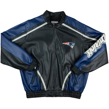 2000s New England Patriots NFL Leather Jacket - 8/10 - (L)
