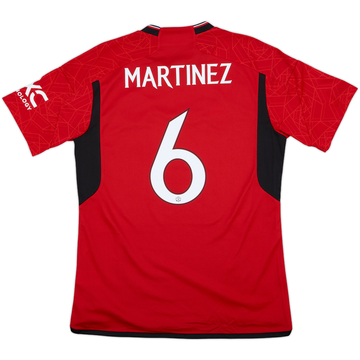 2023-24 Manchester United Home Shirt Martinez #6 - 10/10 - (L)