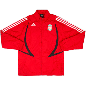 2007-08 Liverpool adidas Hooded Rain Jacket - 7/10 - (L)