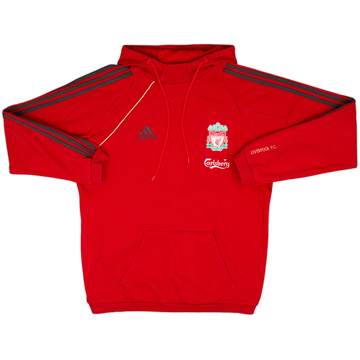 2009-10 Liverpool adidas Hooded Sweat Top - 7/10 - (M/L)