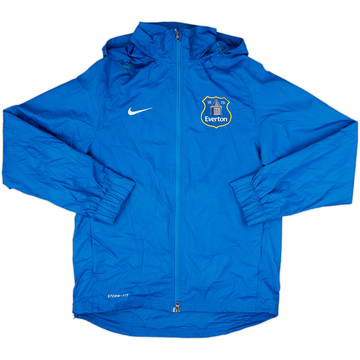 2013-14 Everton Nike Hooded Rain Jacket - 8/10 - (S)