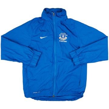 2012-13 Template Nike Hooded Rain Jacket (Everton) - 8/10 - (S)