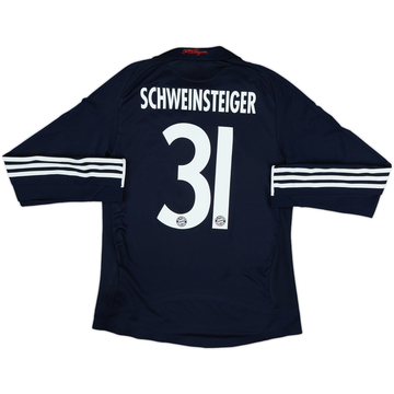2008-09 Bayern Munich Player Issue Away L/S Shirt Schweinsteiger #31 - 8/10 - (S)