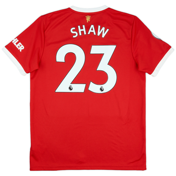 2021-22 Manchester United Home Shirt Shaw #23 - 10/10 - (L)