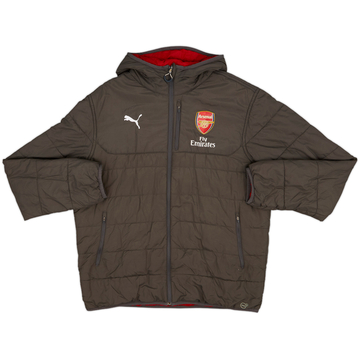 2017-18 Arsenal Puma Reversible Padded Bench Coat - 8/10 - (M)
