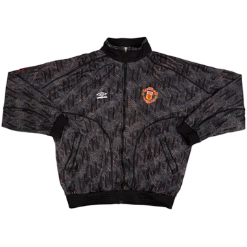 1992-93 Manchester United Umbro Track Jacket - 8/10 - (XL)