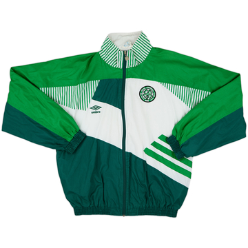 1991-92 Celtic Umbro Track Jacket - 8/10 - (L)