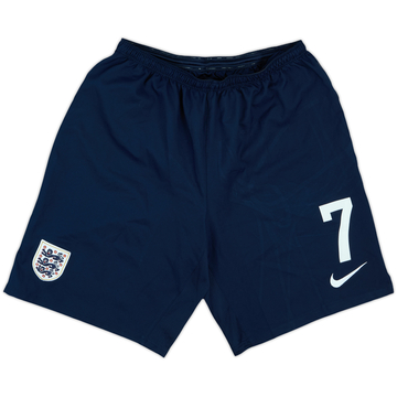 2013-14 England Player Issue Home Shorts #7 - 8/10 - (L)