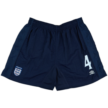 1999-01 England Player Issue Home Shorts #4 - 8/10 - (XXL)
