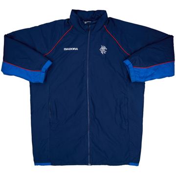 2004-05 Rangers Diadora Bench Coat - 6/10 - (XXL)