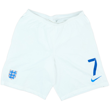 2014-15 England Player Issue Home Shorts #7 - 5/10 - (L)