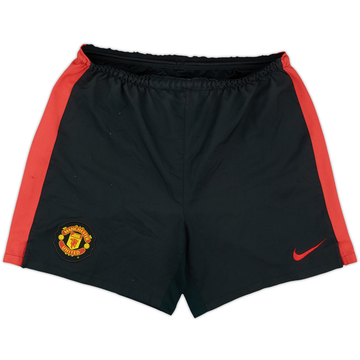 2009-10 Manchester United Authentic Alternate Home Shorts - 6/10 - (L)