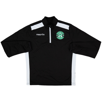 2017-18 Hibernian Macron 1/4 Zip Training Top - 8/10 - (S)