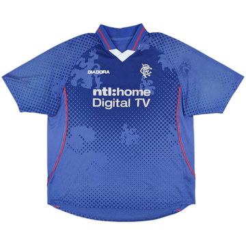 2002-03 Rangers Home Shirt - 4/10 - (XL)