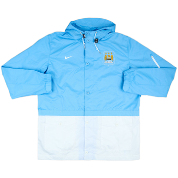 2015-16 Manchester City Nike Hooded Rain Jacket - 8/10 - (XXL)
