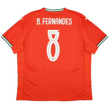 2025-26 Portugal Home Shirt B.Fernandes #8 (XL)