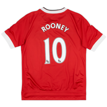 2015-16 Manchester United Home Shirt Rooney #10 - 6/10 - (M.Boys)