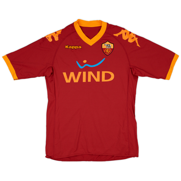 2009-10 Roma Match Issue Home Shirt #13