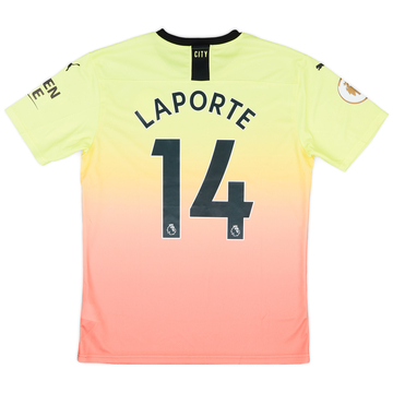 2019-20 Manchester City Match Issue Third Shirt Laporte #14