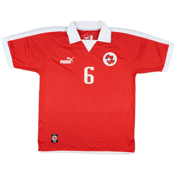 2002-04 Switzerland Match Issue Home Shirt #6