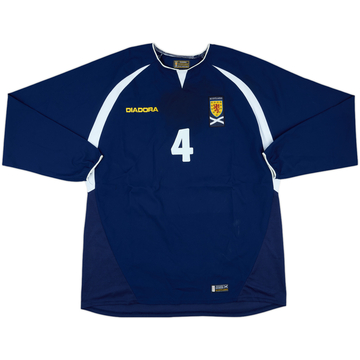 2003-05 Scotland Match Issue Home L/S Shirt #4