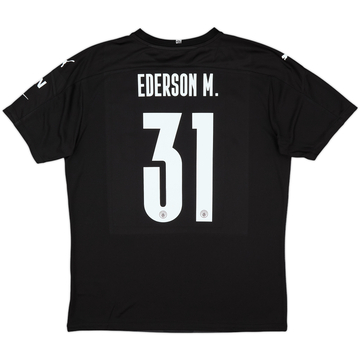 2020-21 Manchester City Match Issue FA Cup GK Shirt Ederson M. #31