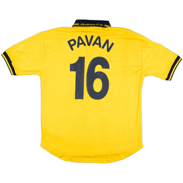 2002-03 Modena Match Issue Home Shirt Pavan #16