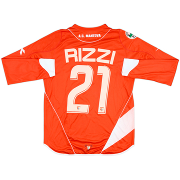 2007-08 Mantova Match Issue Away L/S Shirt Rizzi #21