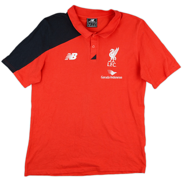 2015-16 Liverpool New Balance Polo Shirt - 8/10 - (L)