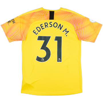 2019-20 Manchester City Match Issue GK Shirt Ederson M. #31