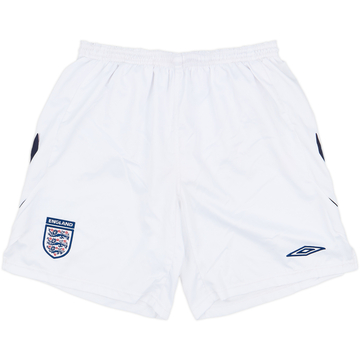 2007-08 England Alternate Home Shorts - 6/10 - (XL)