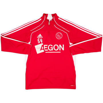 2010-11 Ajax Player Issue adidas 1/4 Zip Drill Top #54 - 5/10 - (L)