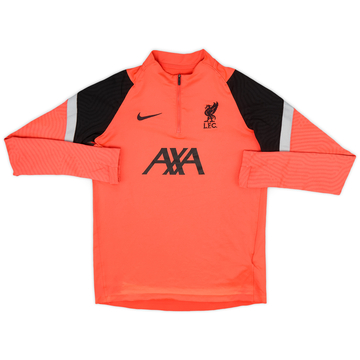 2021-22 Liverpool Nike 1/4 Zip Drill Top - 6/10 - (XL.Boys)