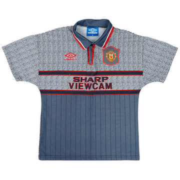 1995-96 Manchester United Away Shirt - 9/10 - (L.Boys)