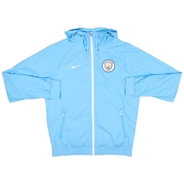 2016-17 Manchester City Nike Hooded Rain Jacket - 8/10 - (S)
