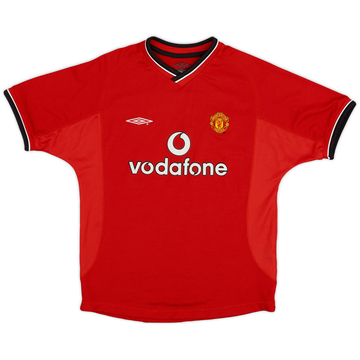 2000-02 Manchester United Home Shirt - 7/10 - (M.Boys)