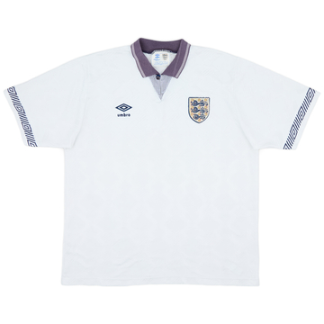 1990-92 England Home Shirt - 6/10 - (L)