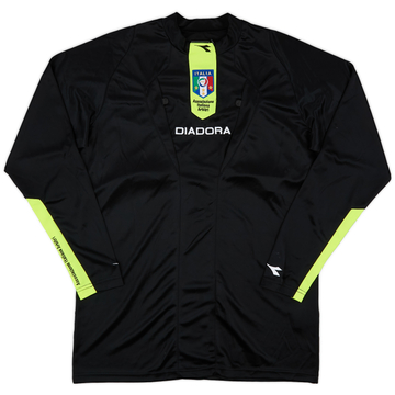 2009-11 Italy FIGC Diadora Referee L/S Shirt - 9/10 - (M)