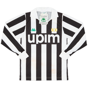 1991-92 Juventus Basic Home L/S Shirt (L.Boys)