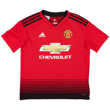 2018-19 Manchester United Home Shirt - 8/10 - (M.Boys)