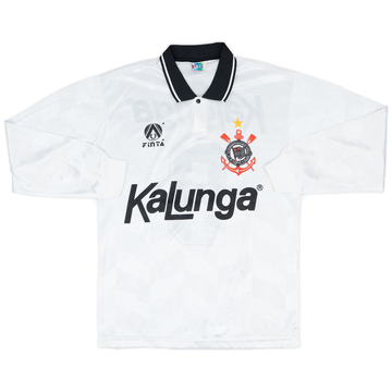 1992-94 Corinthians Home L/S Shirt #9 - 8/10 - (M)
